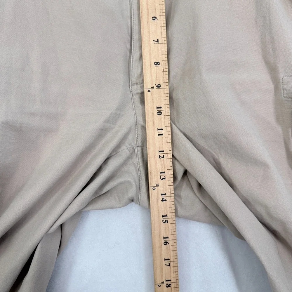 Orvis Cargo Pants Mens 38 (36x28) Beige Adjustable Waist Outdoor Hiking